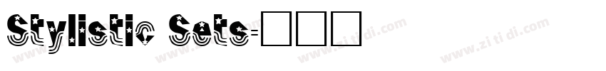 Stylistic Sets字体转换